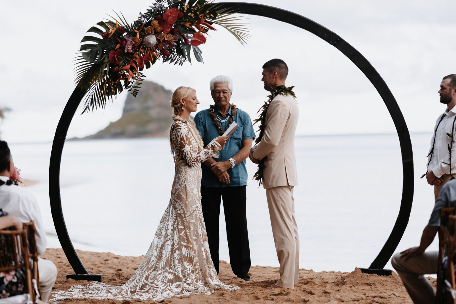 Kualoa ranch secret island wedding